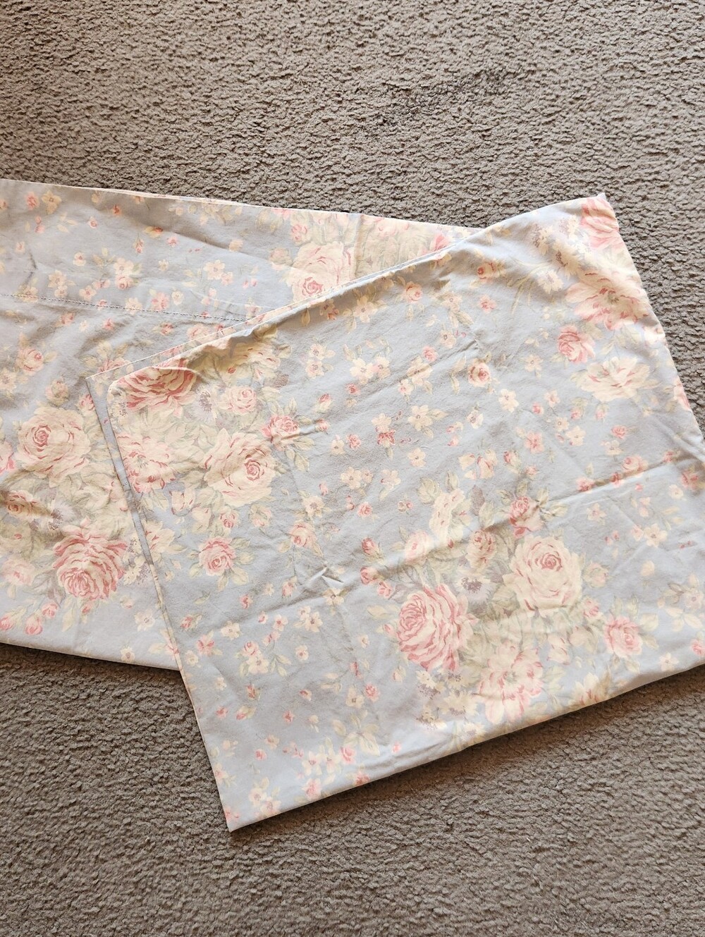 RALPH LAUREN Pillowcase Shams Set Of 2 Vintage 100% Cotton 18 x 31